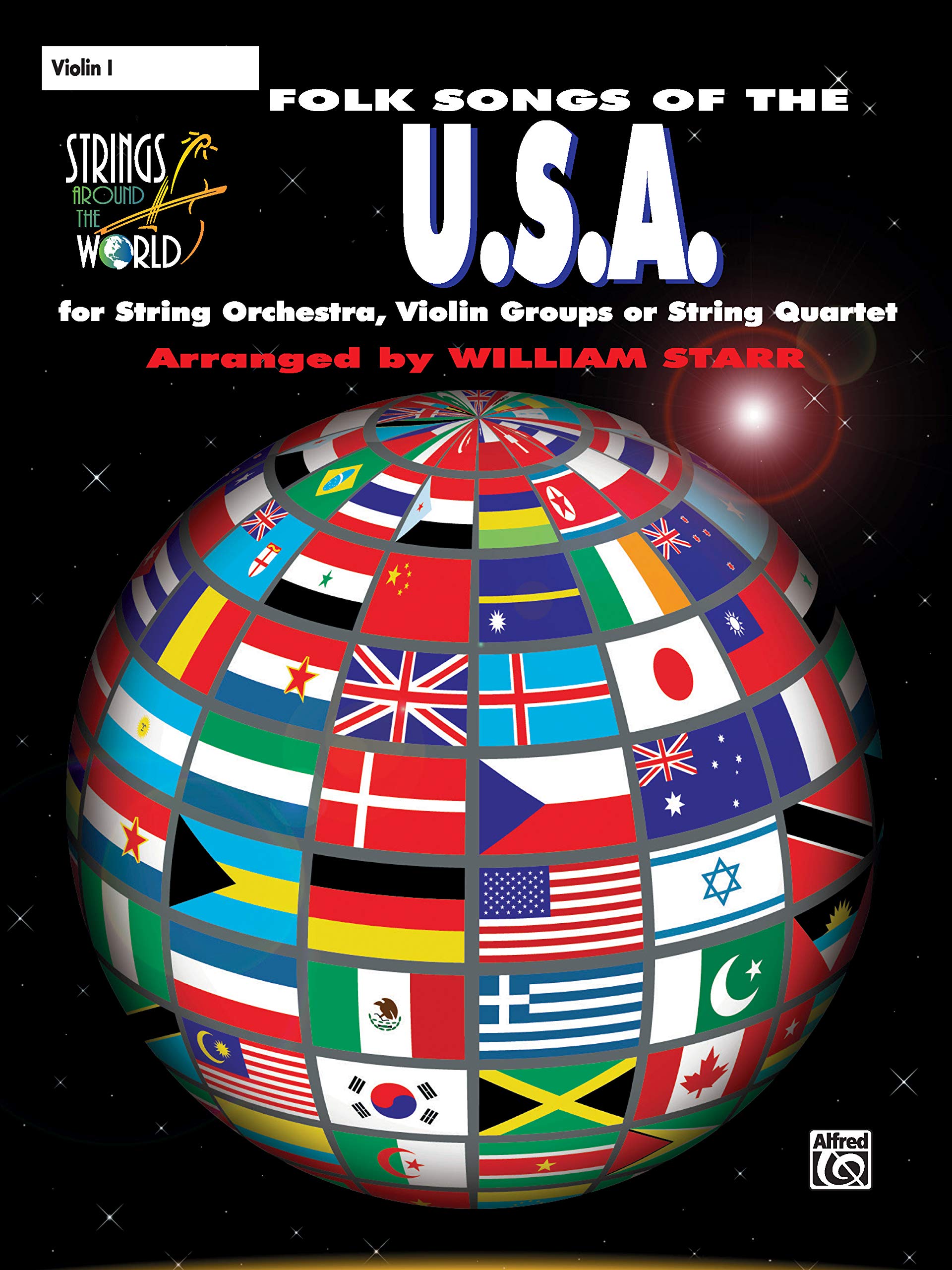Strings Around The World  Folk Songs Of The U.S.A.: Violin 1,New