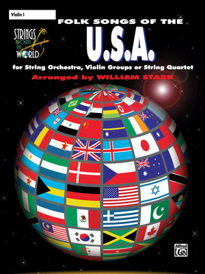 Strings Around The World  Folk Songs Of The U.S.A.: Violin 1,New