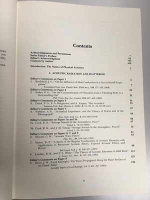 Physical acoustics (Benchmark papers in acoustics, v. 4),Used