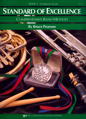 W23F  Standard of Excellence Conductor Score Book 3 (Comprehensive Band Method),Used