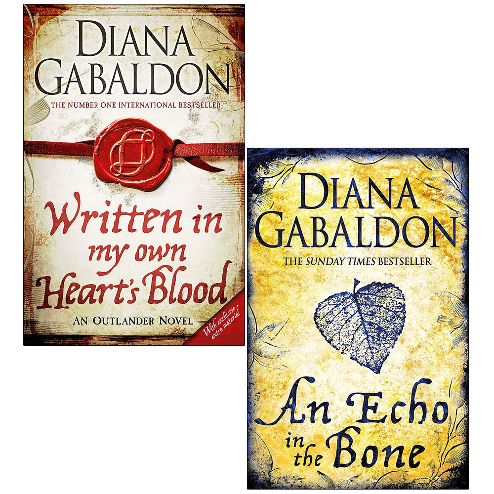 Outlander Series 2 Books Set By Diana Gabaldon (An Echo in the Bone, Written in My Own Hearts Blood),Used