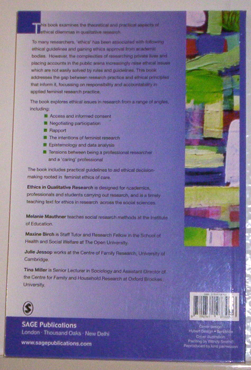 Ethics in Qualitative Research,New