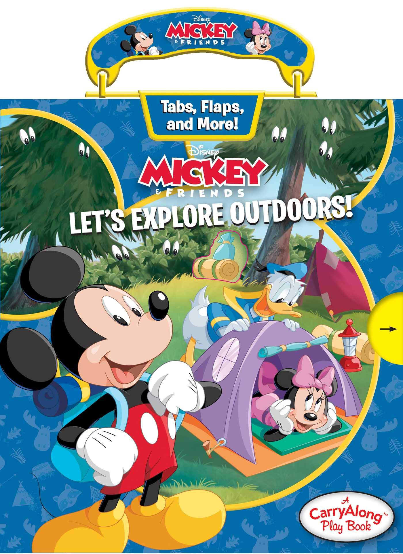 Disney Mickey Mouse: Let's Explore Outdoors (Carry Along Play Book),Used