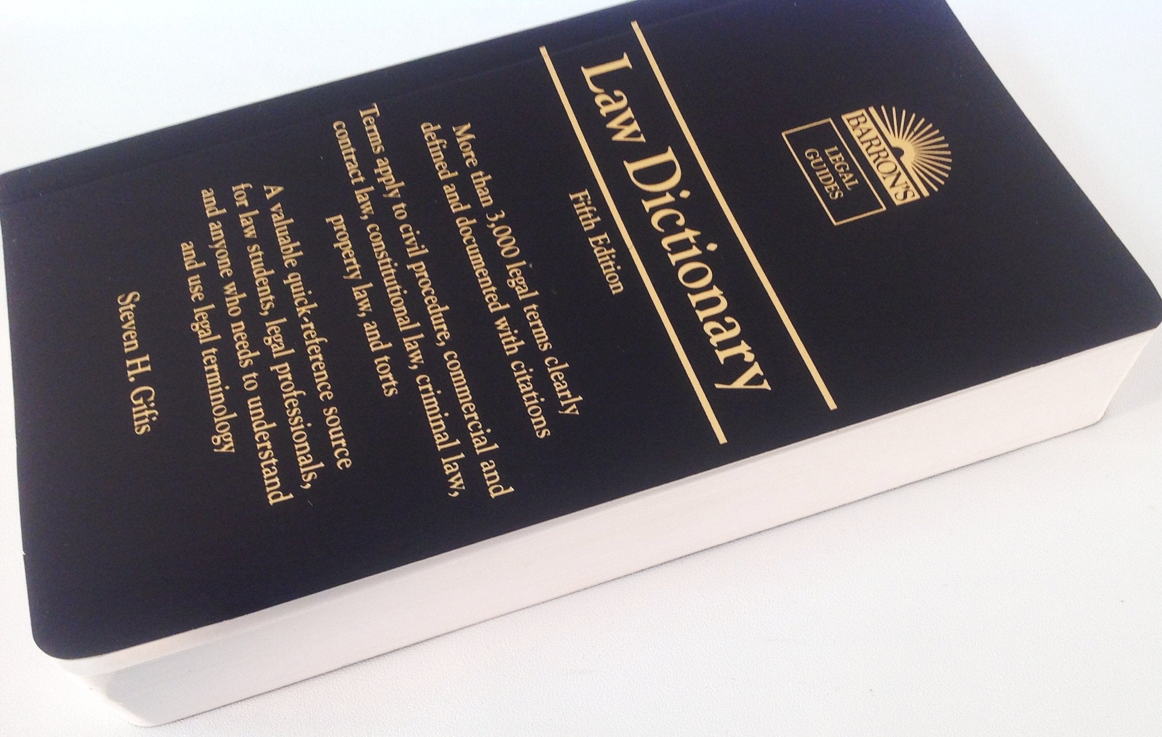 Law Dictionary (Barron'S Legal Guides)
