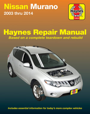 Nissan Murano (0314) Haynes Repair Manual (Does Not Include Information Specific To Crosscabriolet Models. Includes Thorough Ve