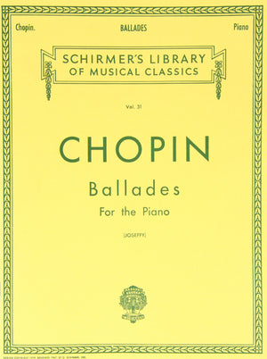 Ballades For The Piano (Schirmer'S Library Of Musical Classics Vol. 31),Used