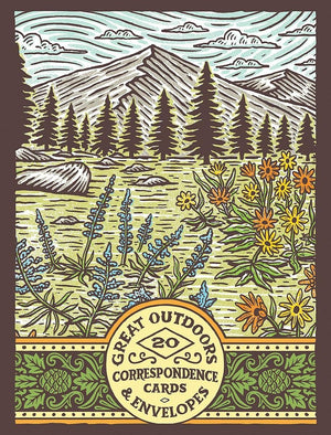 Great Outdoors Correspondence Cards: (Flat Cards Of Natural Landscapes, Illustrated Blank Stationery That Celebrates Nature)