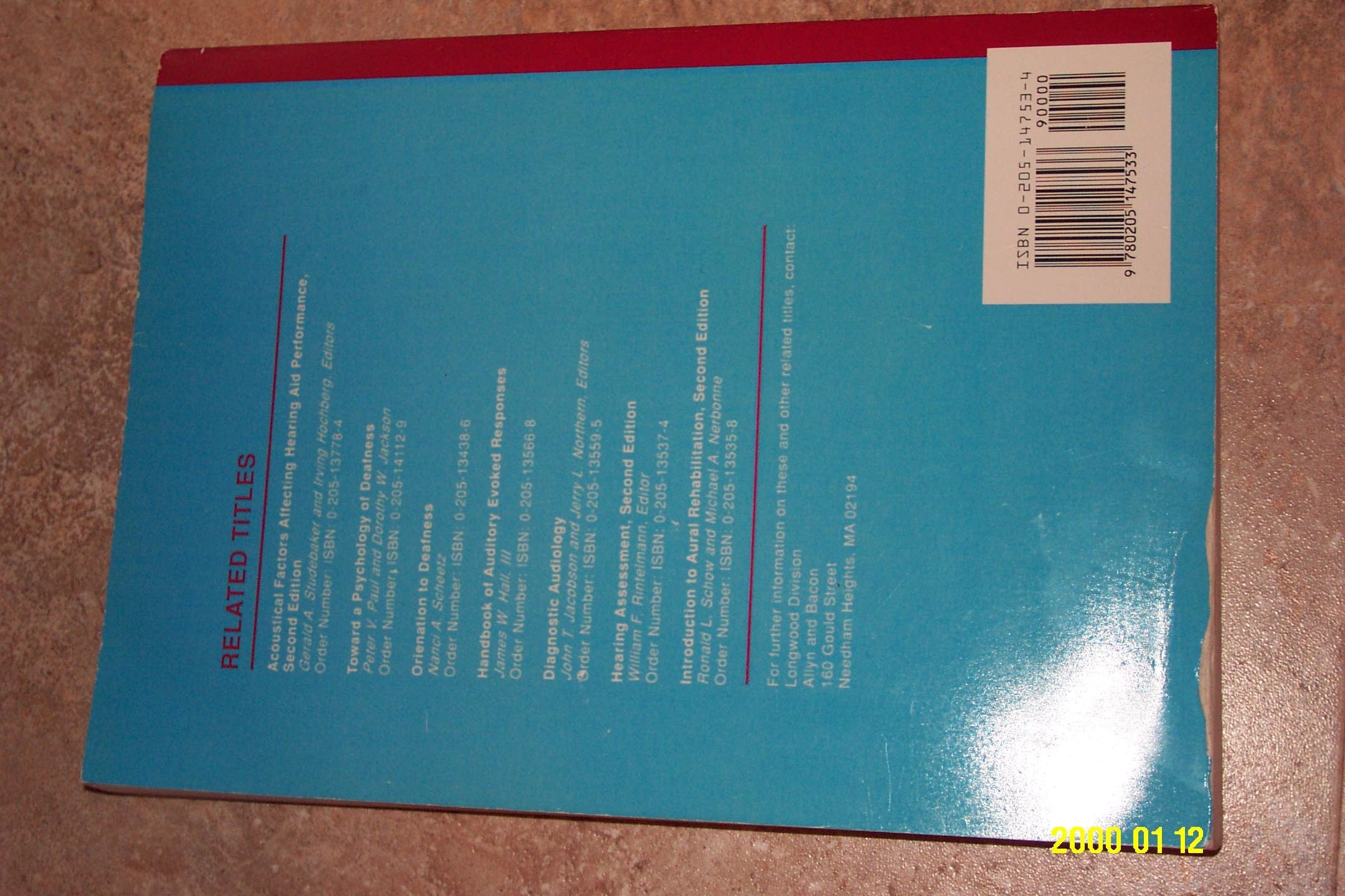 Audiometric Interpretation: A Manual of Basic Audiometry (2nd Edition),Used