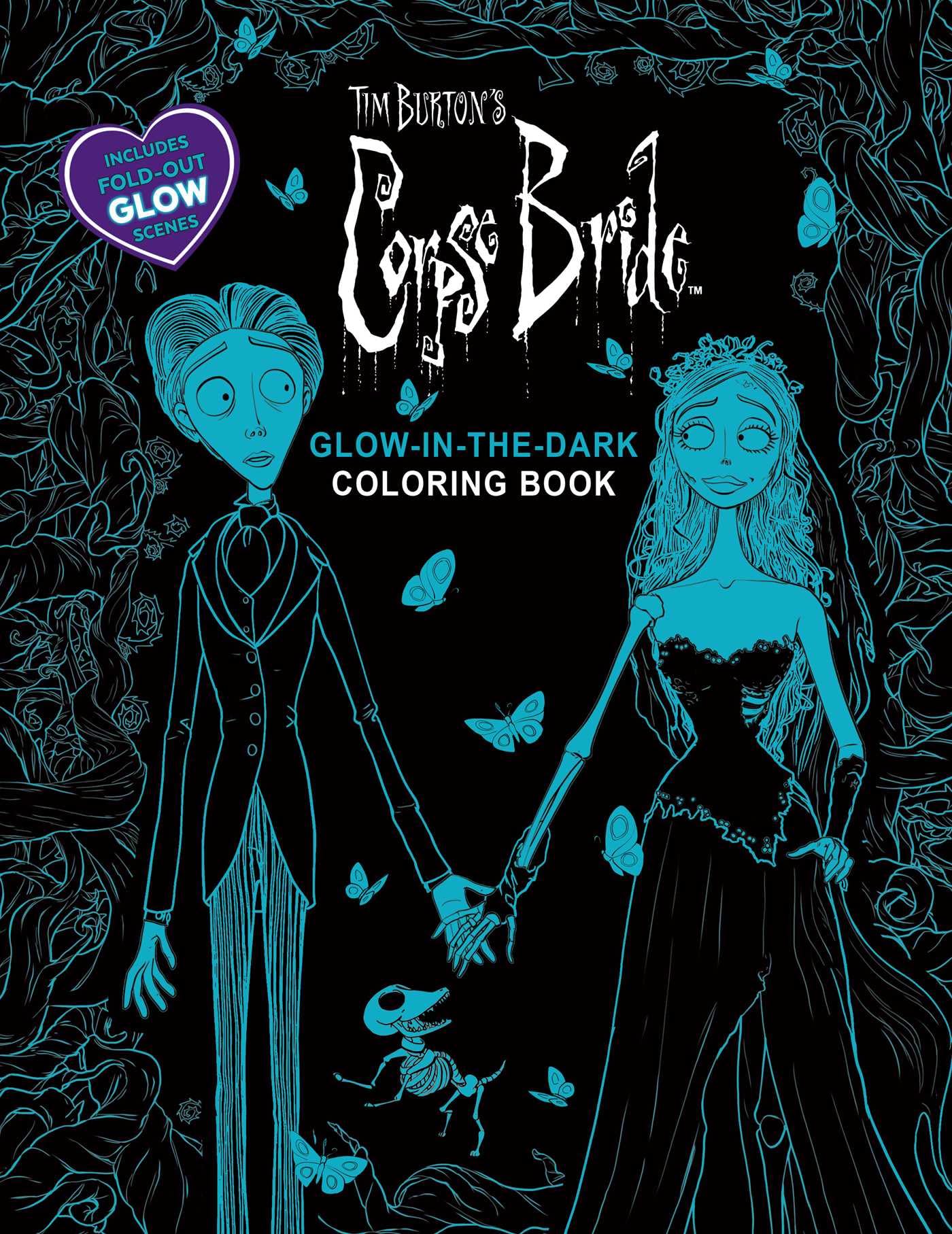 Tim BurtonS Corpse Bride GlowInTheDark Coloring Book