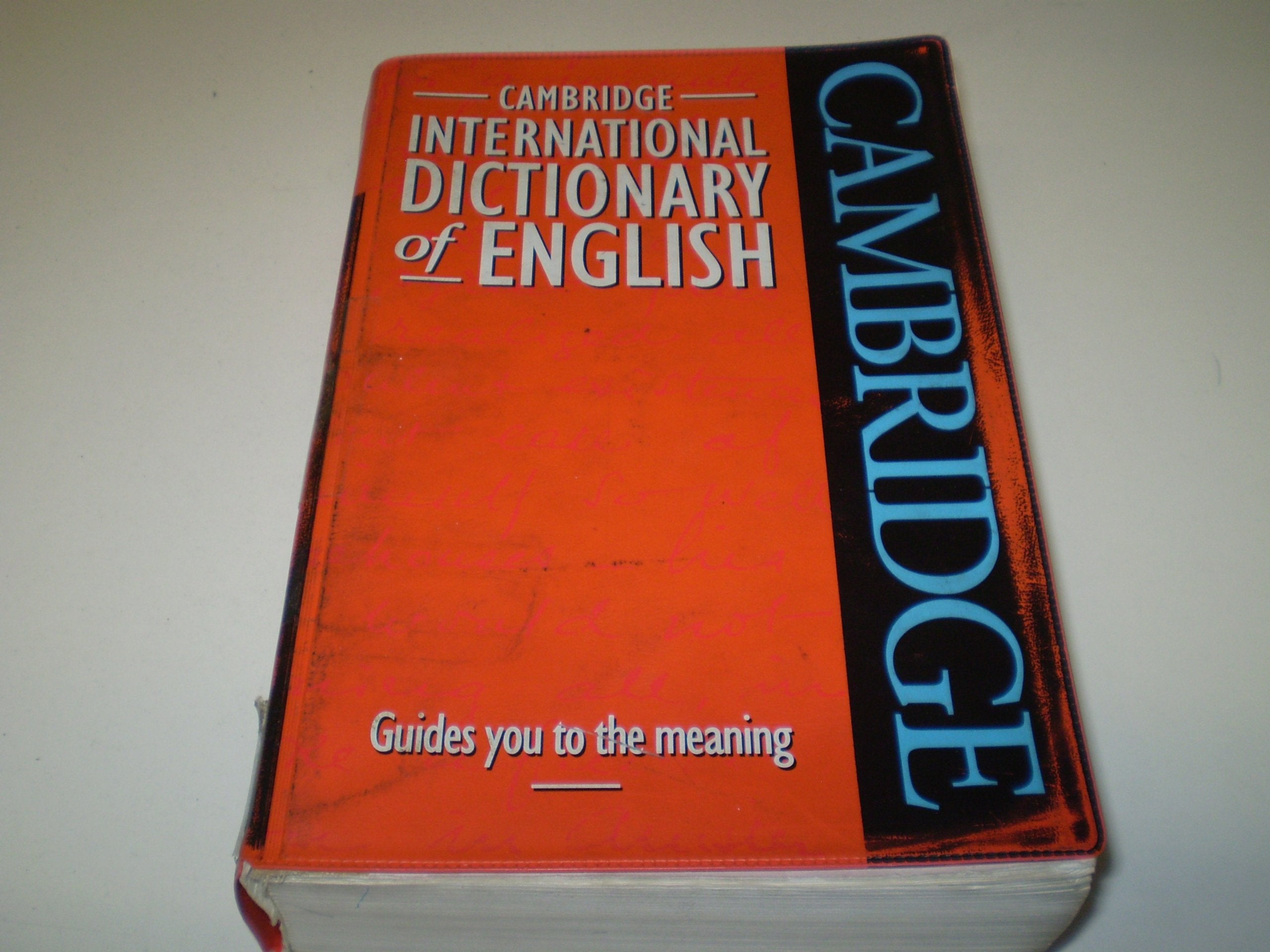 Cambridge International Dictionary of English,Used