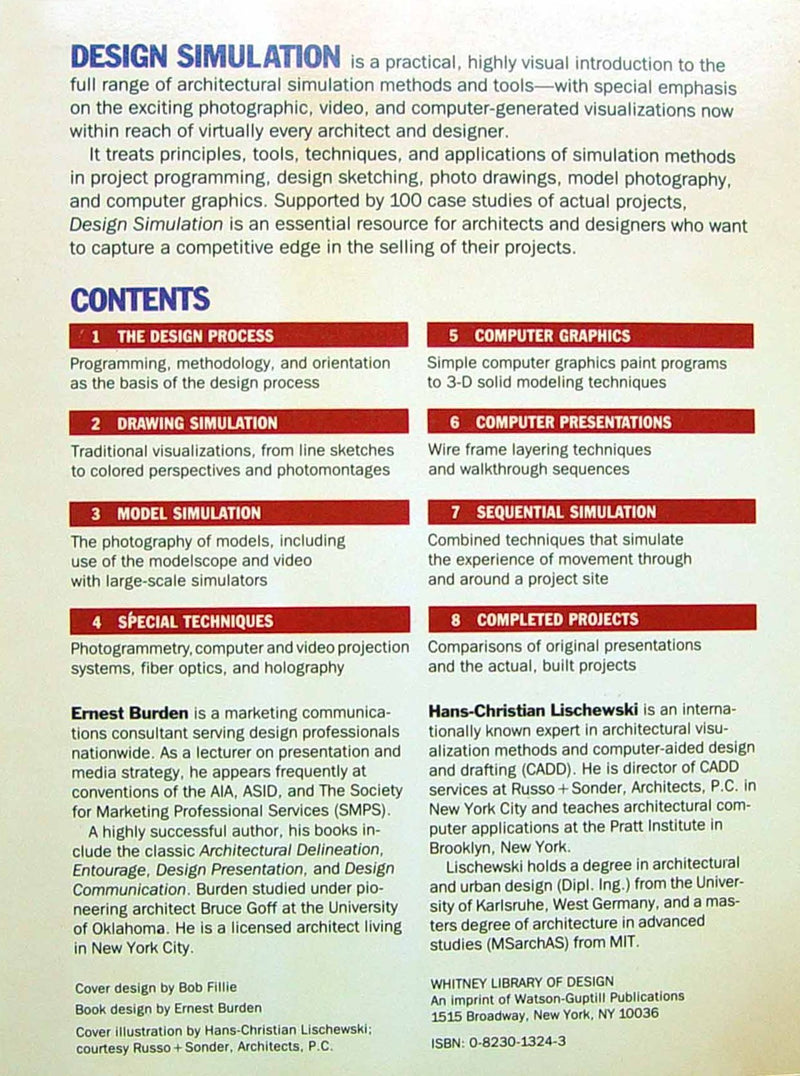 Design Simulation: Use of Photographic and Electronic Media in Design and Presentation,Used