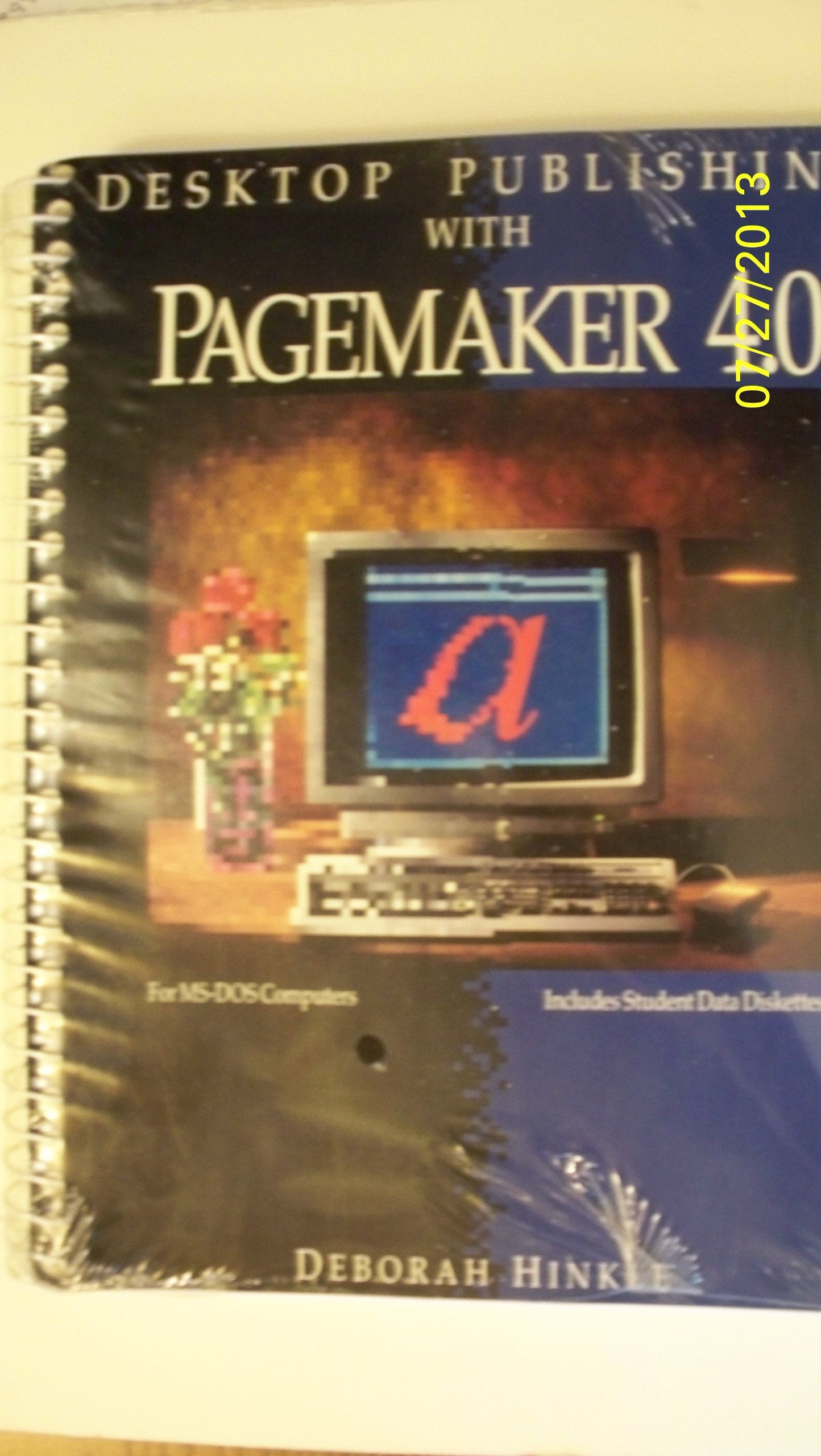 Desktop Publishing with PageMaker 4.0, with Disk 5.25 and 3.5 Included,Used