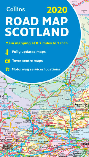 2020 Collins Road Map Scotland,Used