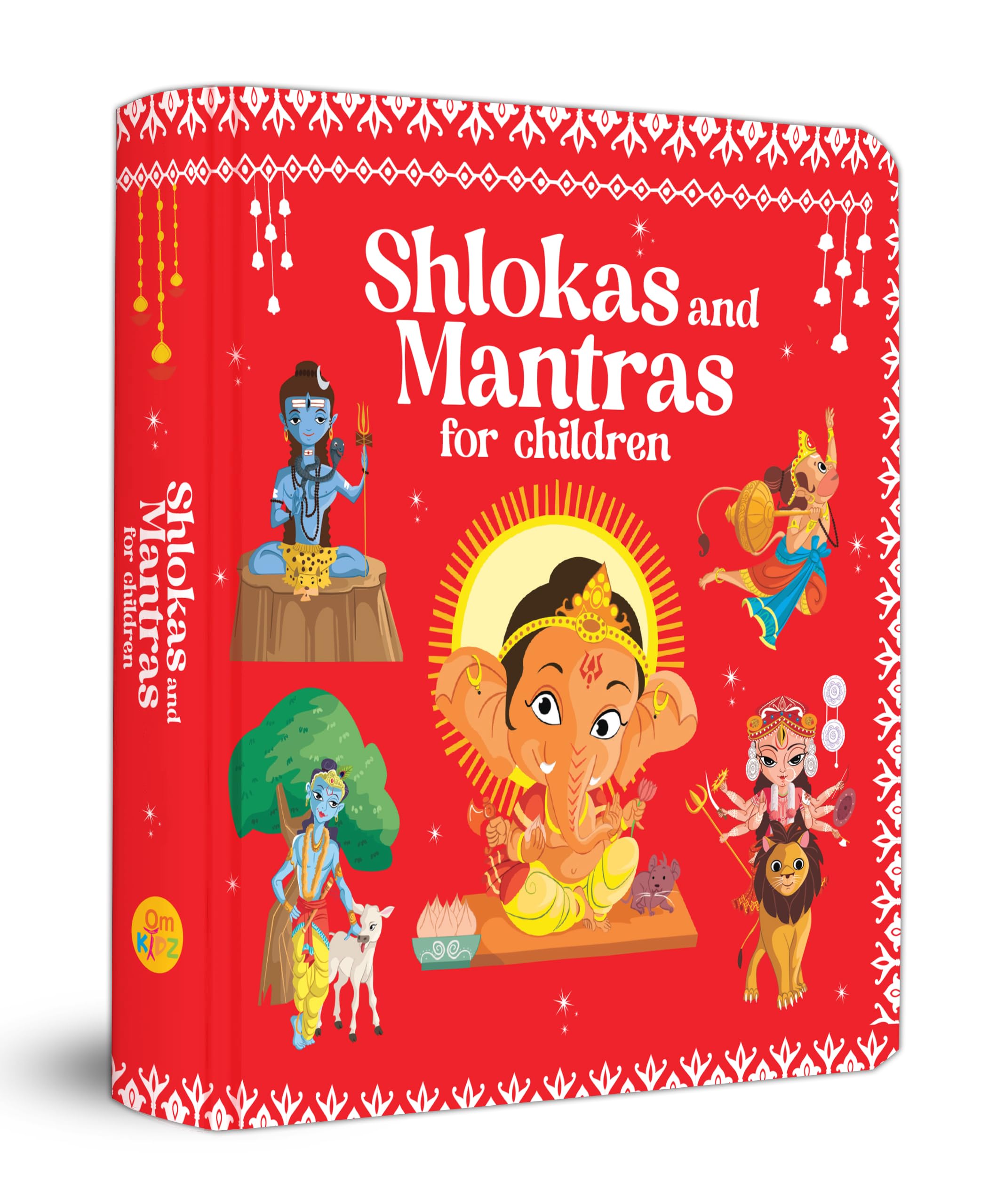 Shlokas And Mantras For Children  English, Hindi And Sanskrit Language- Illustrated Board Book For Children