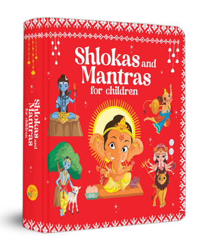 Shlokas And Mantras For Children  English, Hindi And Sanskrit Language- Illustrated Board Book For Children