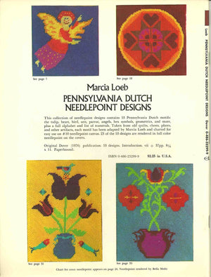 Pennsylvania Dutch Needlepoint Designs: Charted for Easy Use,Used