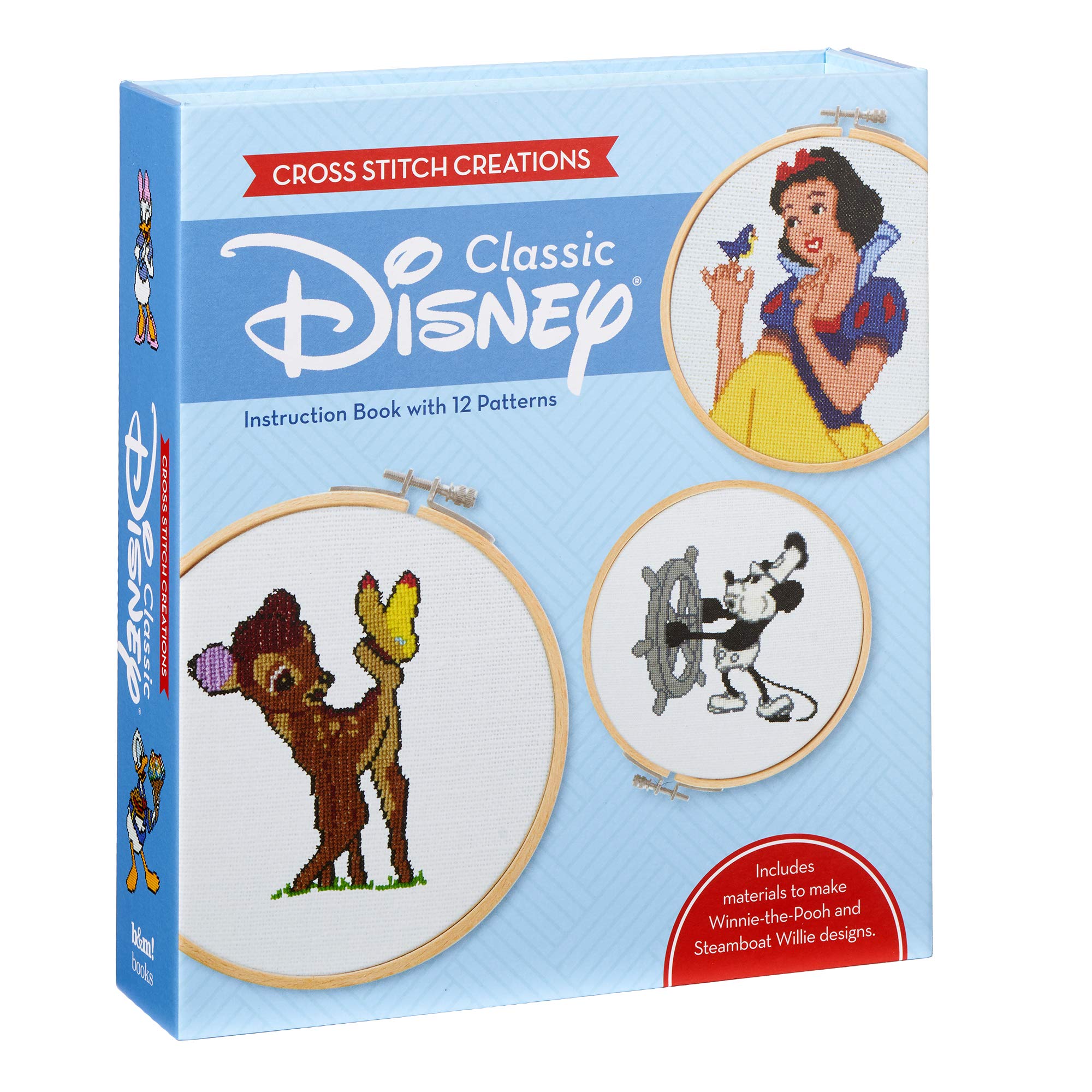 Cross Stitch Creations: Disney Classic: 12 Patterns Featuring Classic Disney Characters,New