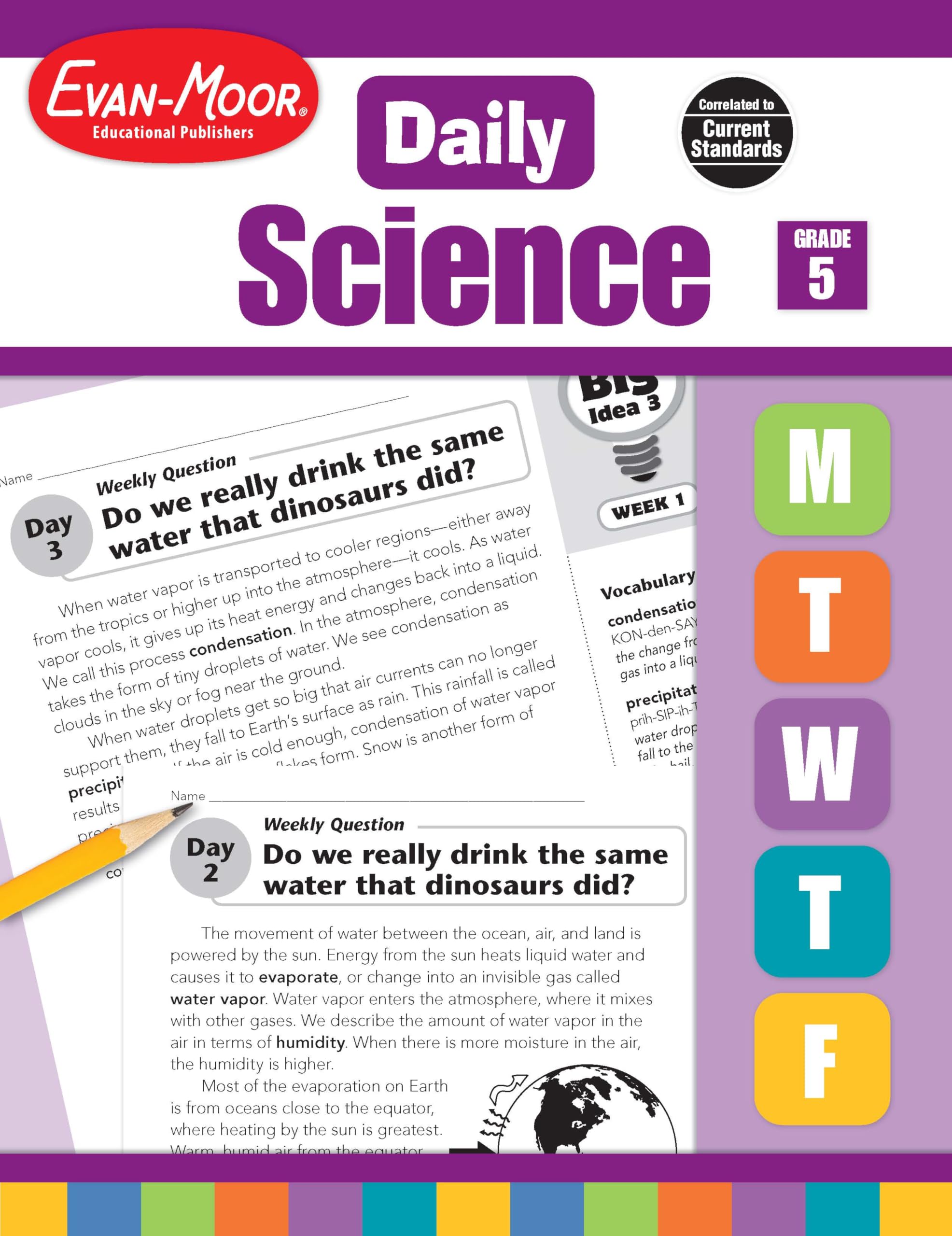 Evan-Moor Daily Science Workbook for Grade 5 - Engaging Activities & Lessons for Young Learners