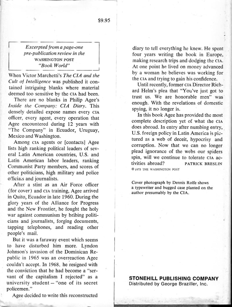 Inside the Company: CIA Diary,Used