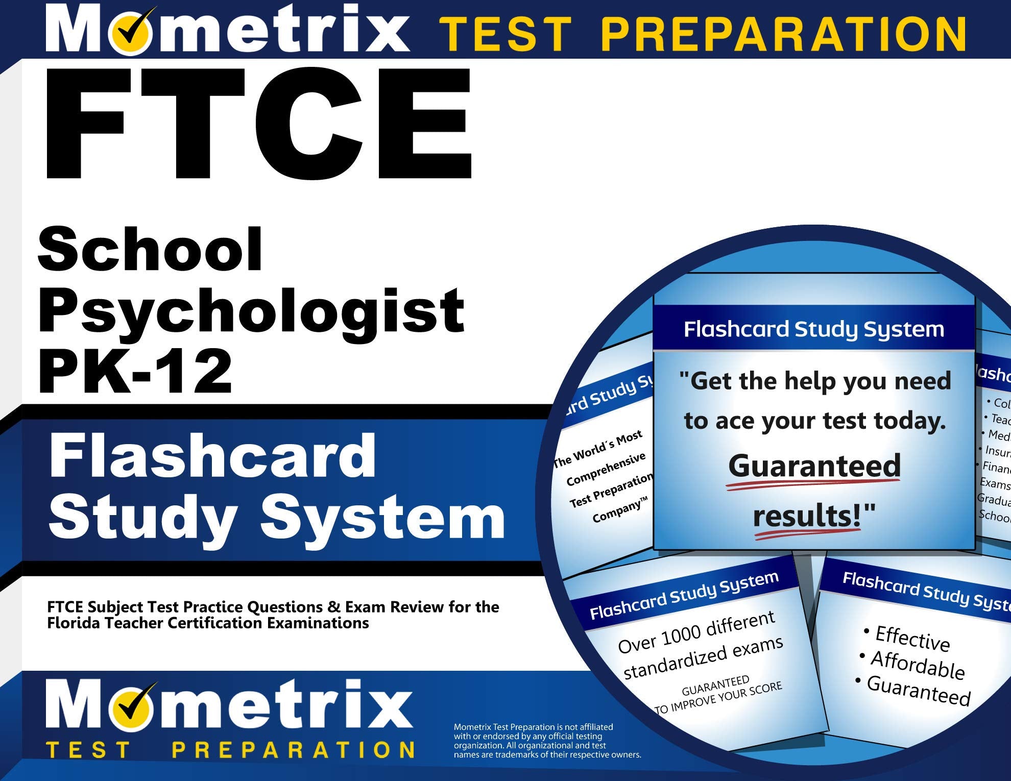 Ftce School Psychologist Pk12 Flashcard Study System: Ftce Test Practice Questions & Exam Review For The Florida Teacher Certif,Used