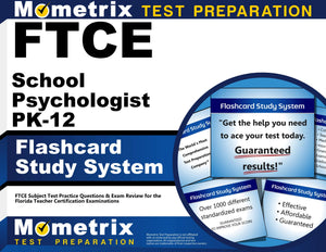 Ftce School Psychologist Pk12 Flashcard Study System: Ftce Test Practice Questions & Exam Review For The Florida Teacher Certif,Used