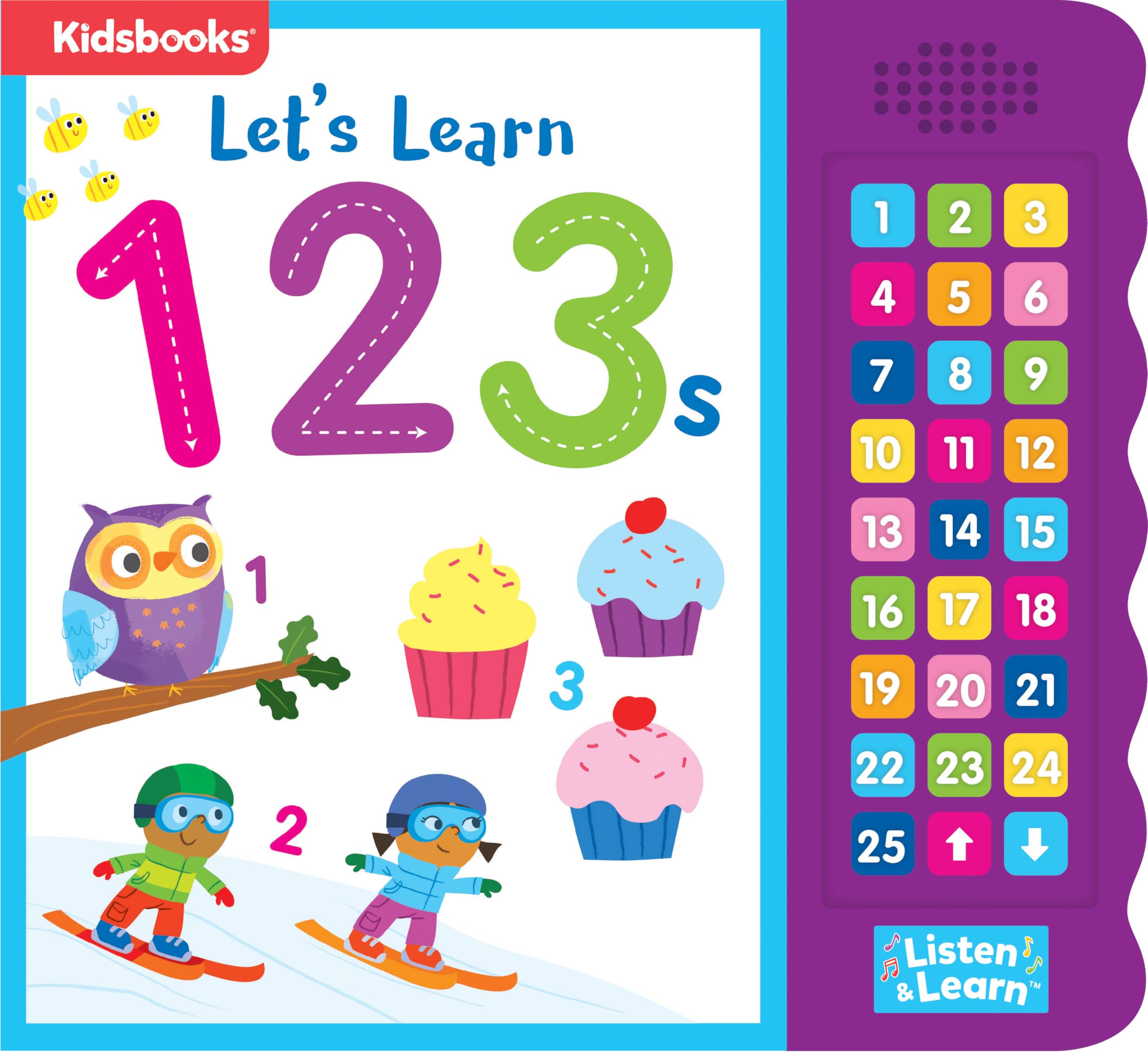 Let'S Learn 123S  Interactive Counting Sound Book For Toddlers  27 Fun Buttons, Tracing & Number Recognition  Engaging Early Le