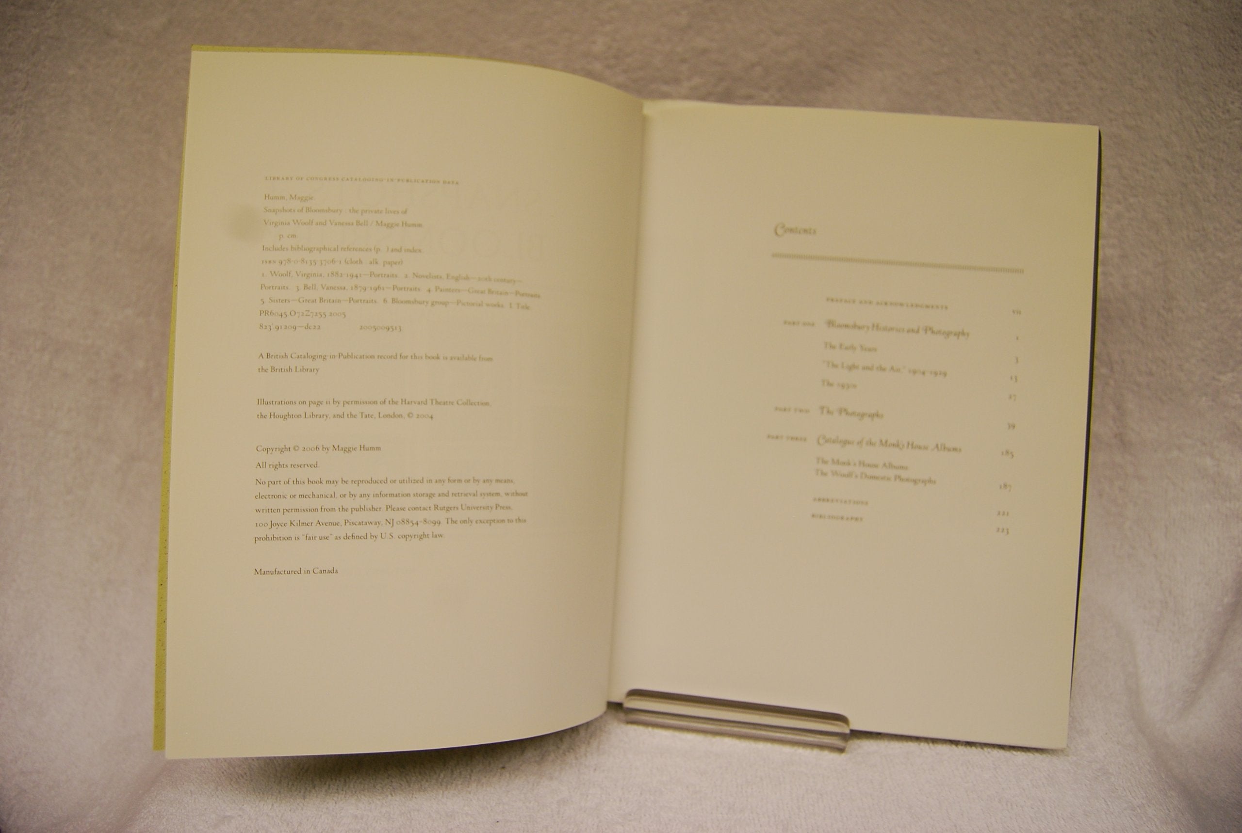 Snapshots of Bloomsbury: The Private Lives of Virginia Woolf,Used