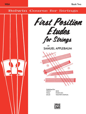First Position Etudes for Strings: Viola (Belwin Course for Strings),Used
