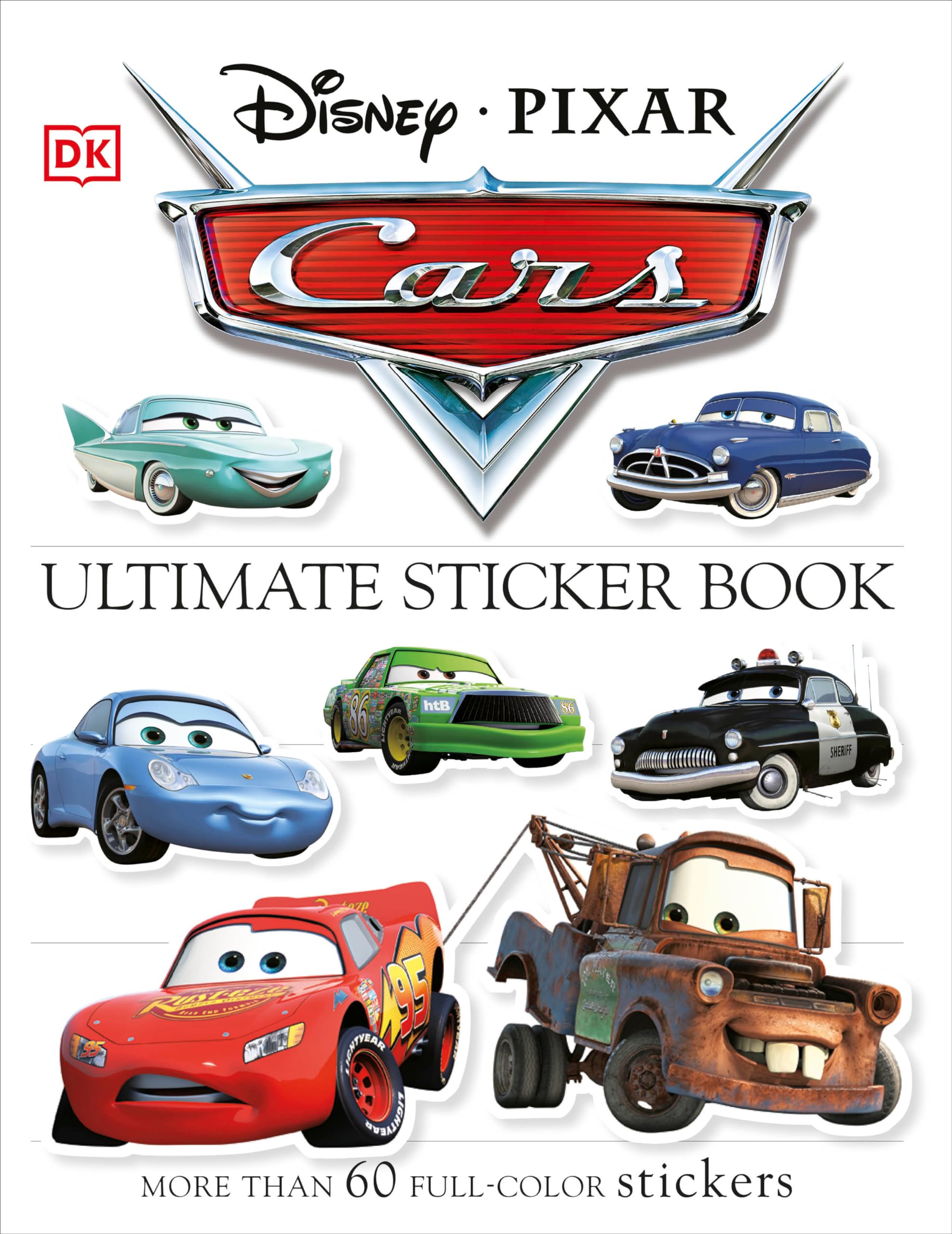 Ultimate Sticker Book: Disney Pixar Cars: More Than 60 Reusable Fullcolor Stickers,Used