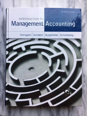 Introduction to Management Accounting (Myaccountinglab),Used