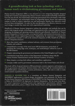 Handbook Of Human Systems Integration