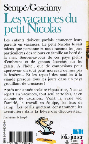 LES VACANCES DU PETIT NICOLAS (INACTIF FOLIO JUNIOR 1),Used