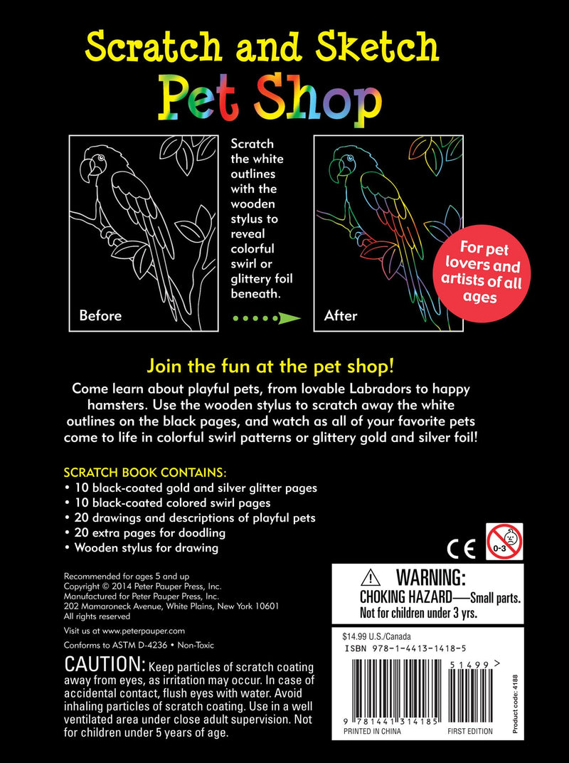 Scratch and Sketch Pet Shop,Used