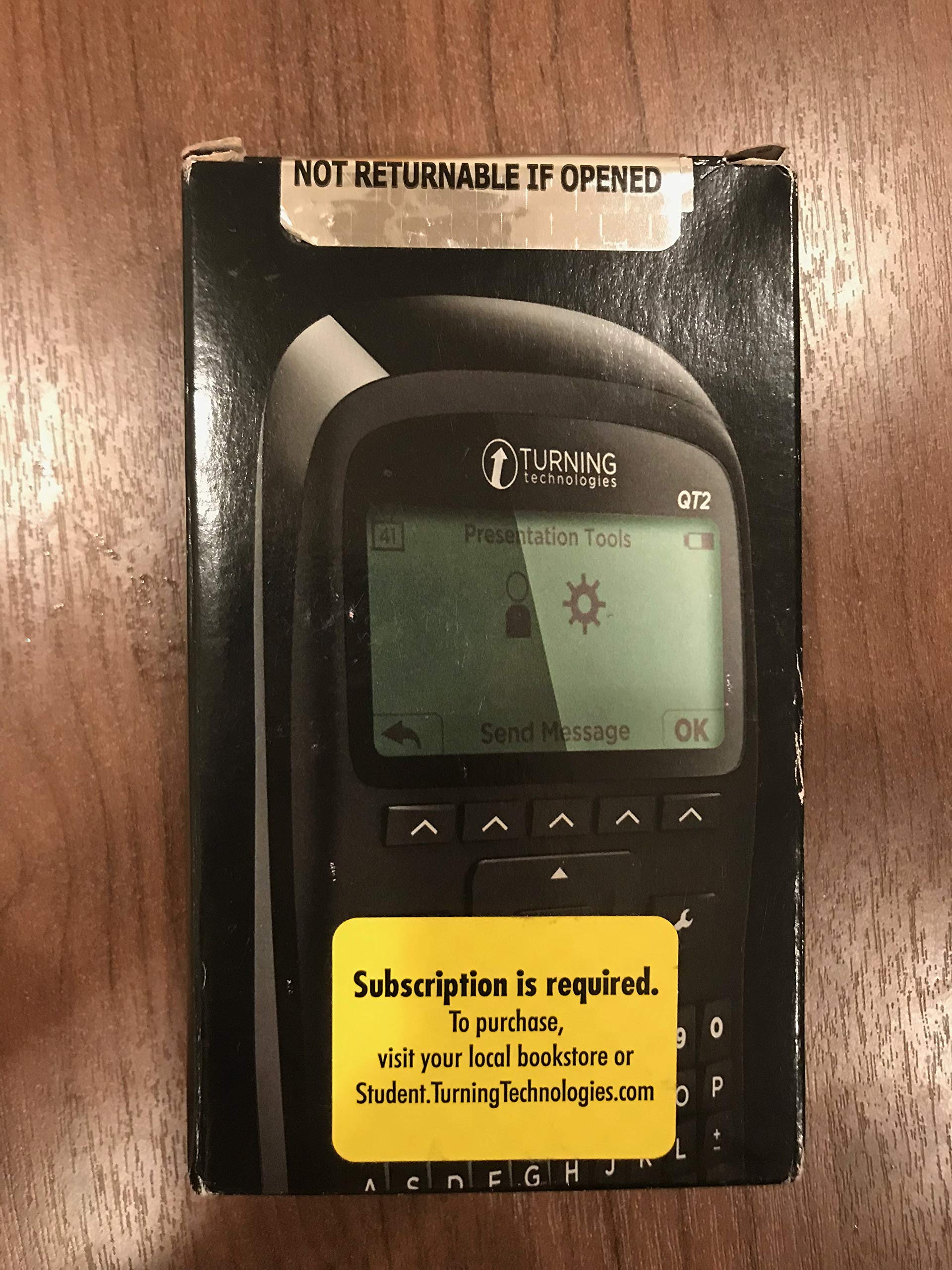 Qt2 Turning Technologies Clicker Rcqr02 Responsecard Keypad-used