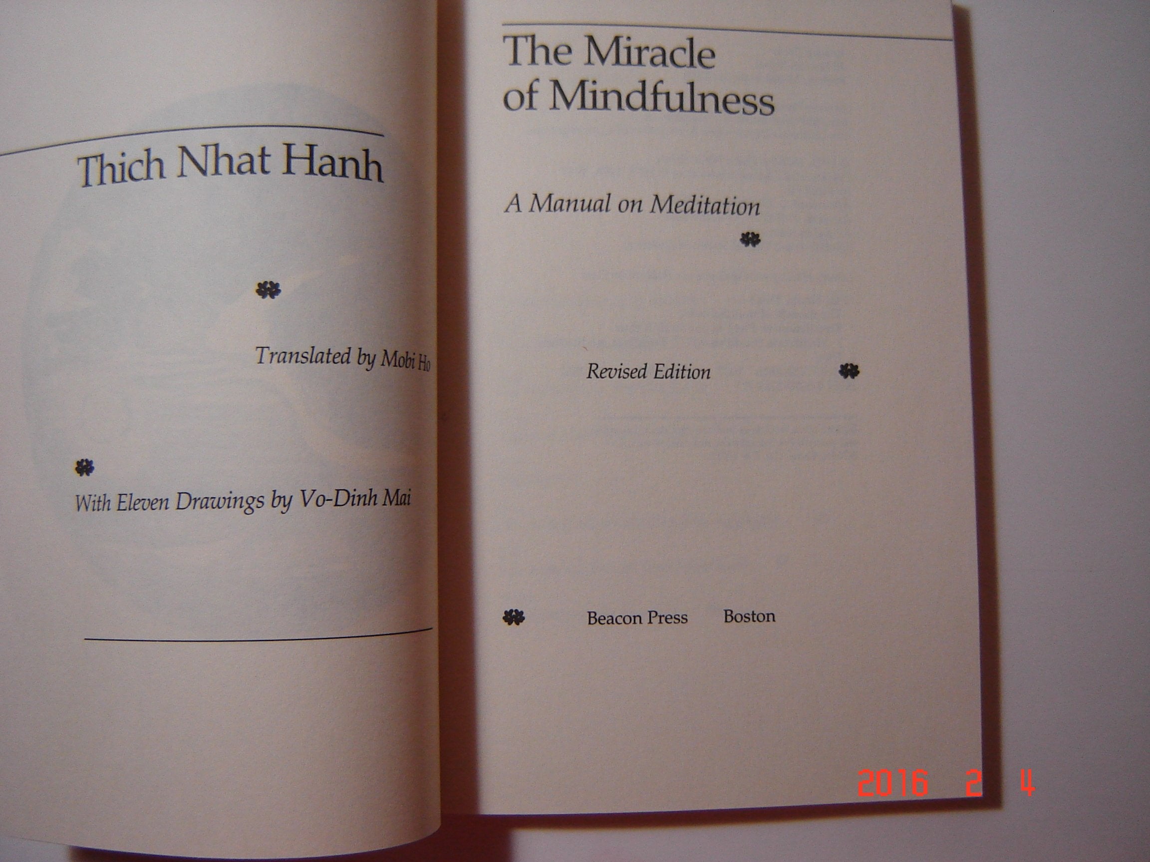 The Miracle of Mindfulness: A Manual on Meditation,Used
