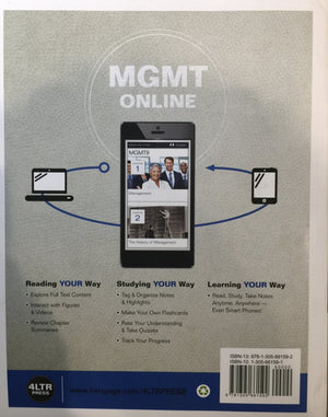 MGMT (with MGMT Online, 1 term (6 months) Printed Access Card) (New, Engaging Titles from 4LTR Press),Used