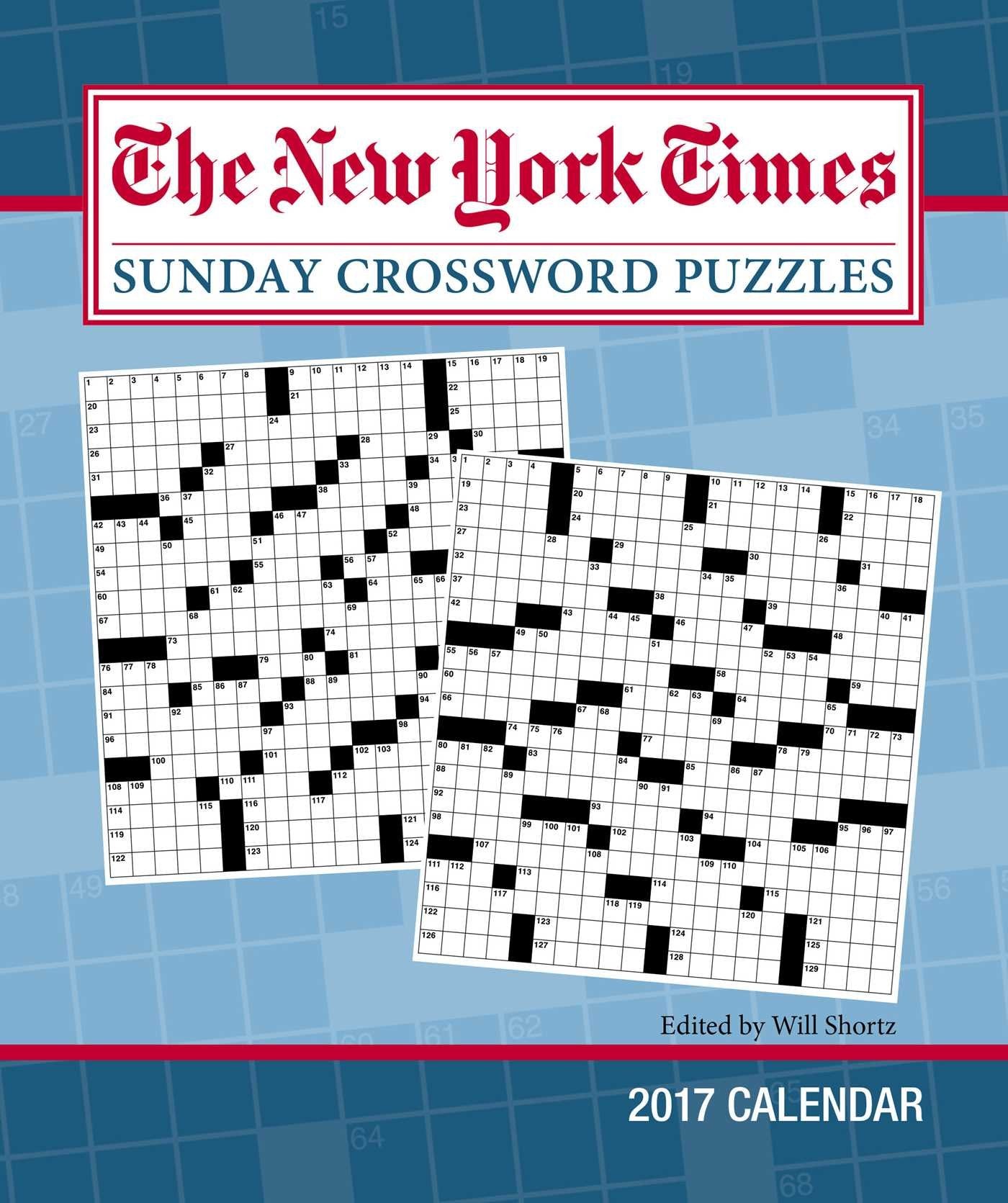 The New York Times Sunday Crosswords 2017 Weekly Planner Calendar,Used