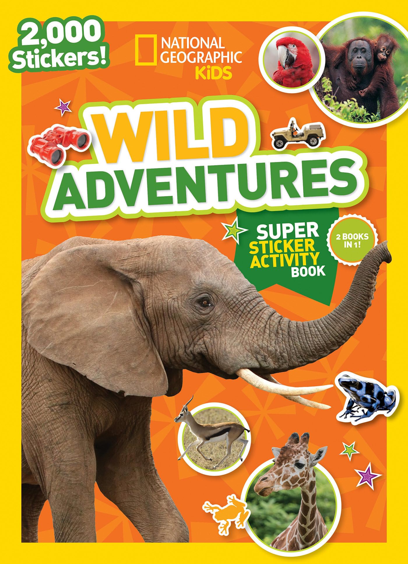 National Geographic Kids Wild Adventures Super Sticker Activity Book (NG Sticker Activity Books),Used