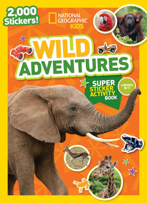 National Geographic Kids Wild Adventures Super Sticker Activity Book (NG Sticker Activity Books),Used