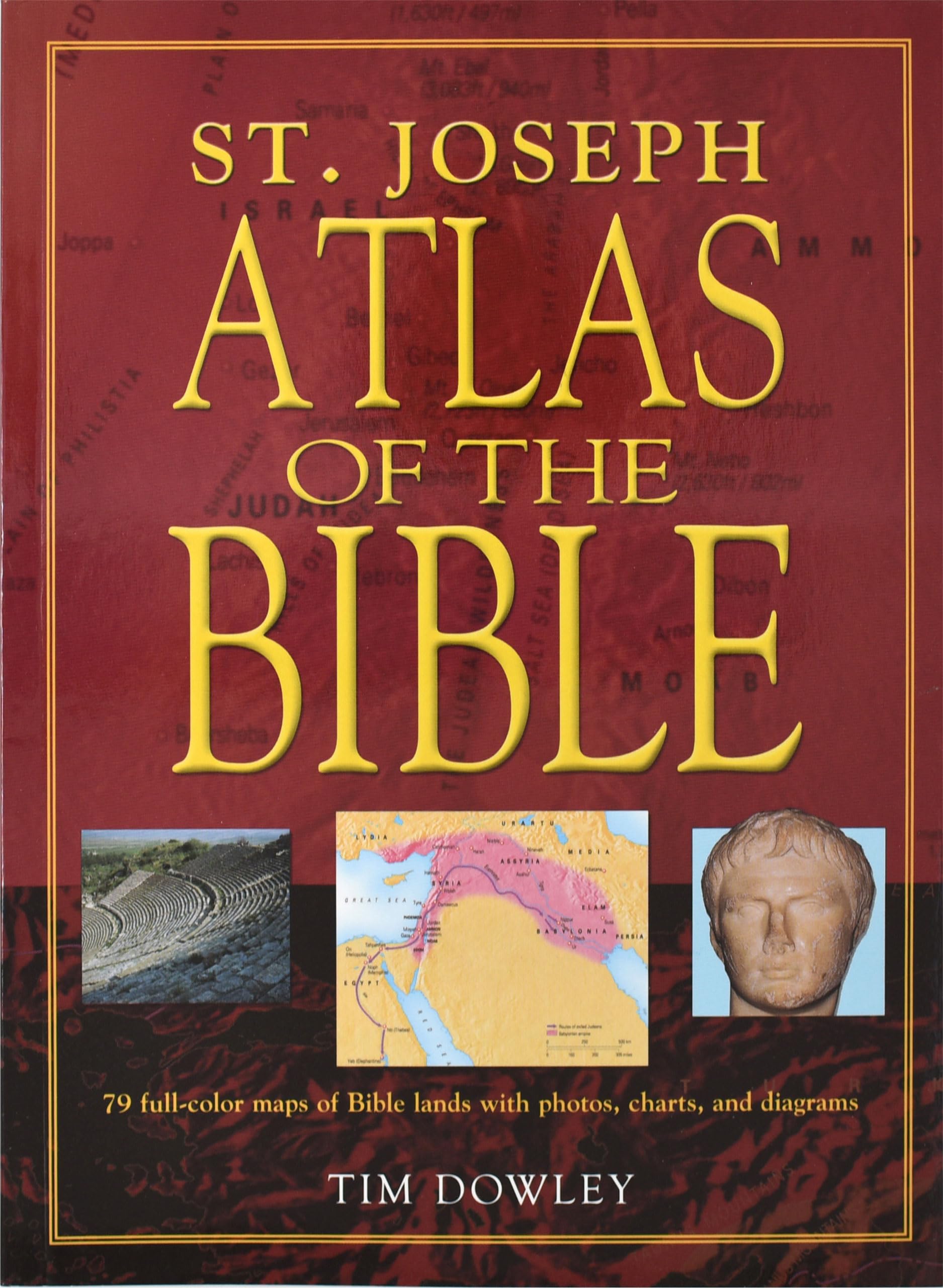St. Joseph Atlas of the Bible: 79 FullColor Maps of Bible Lands with Photos, Charts, and Diagrams,Used