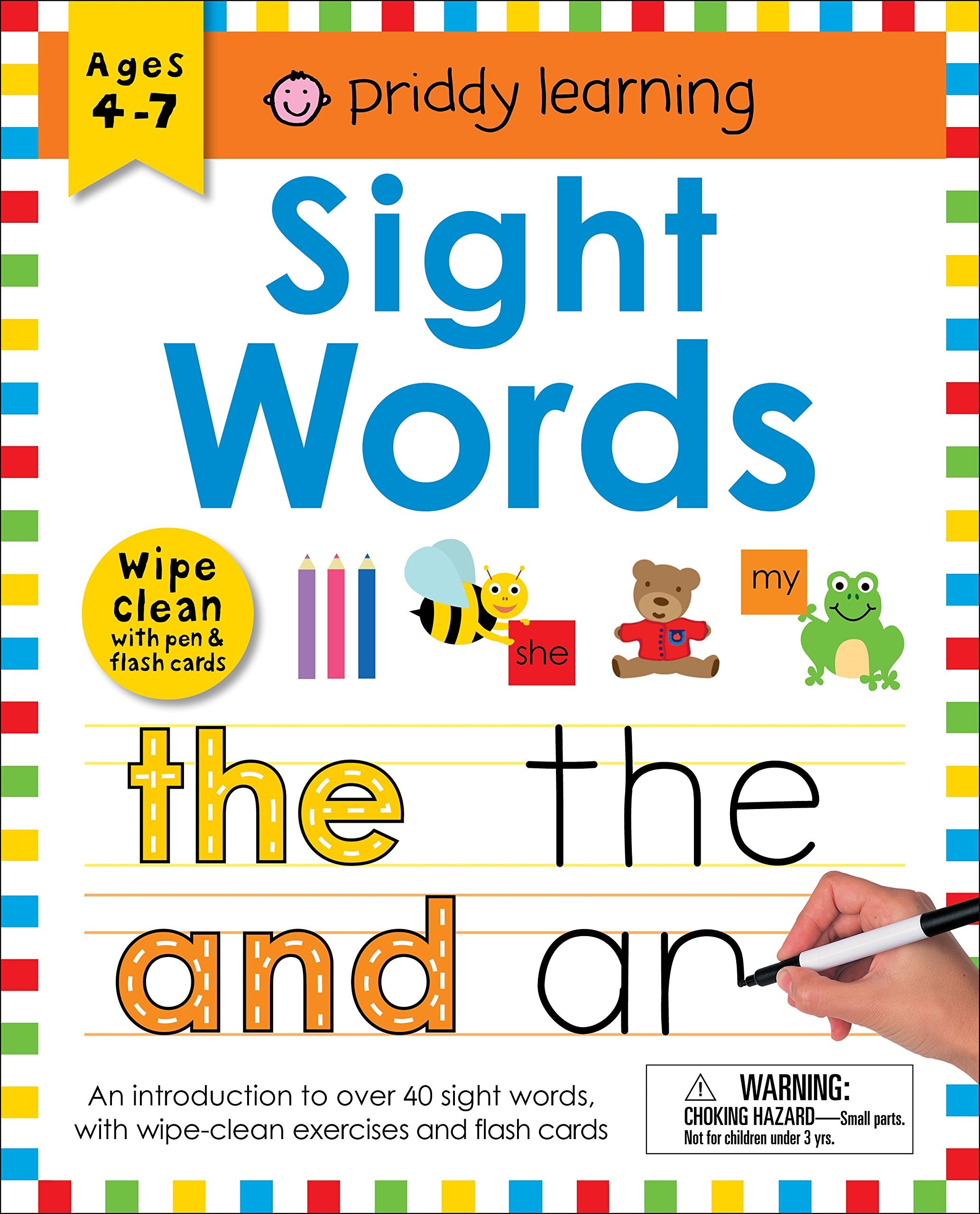 Wipe Clean Workbook: Sight Words (enclosed spiral binding): Ages 47; wipeclean with pen & flash cards (Wipe Clean Learning Boo,New