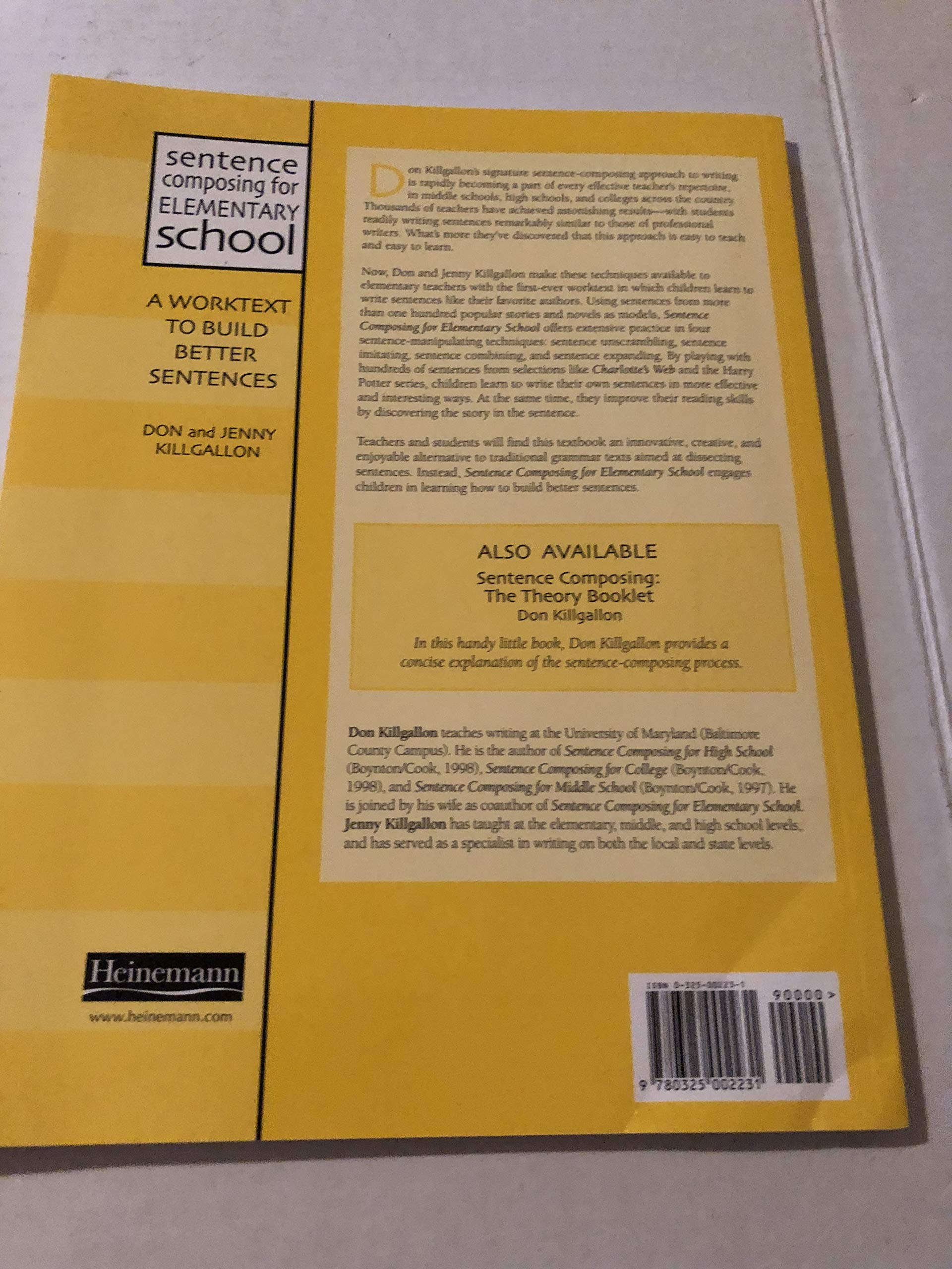 Sentence Composing For Elementary School: A Worktext To Build Better Sentences,Used