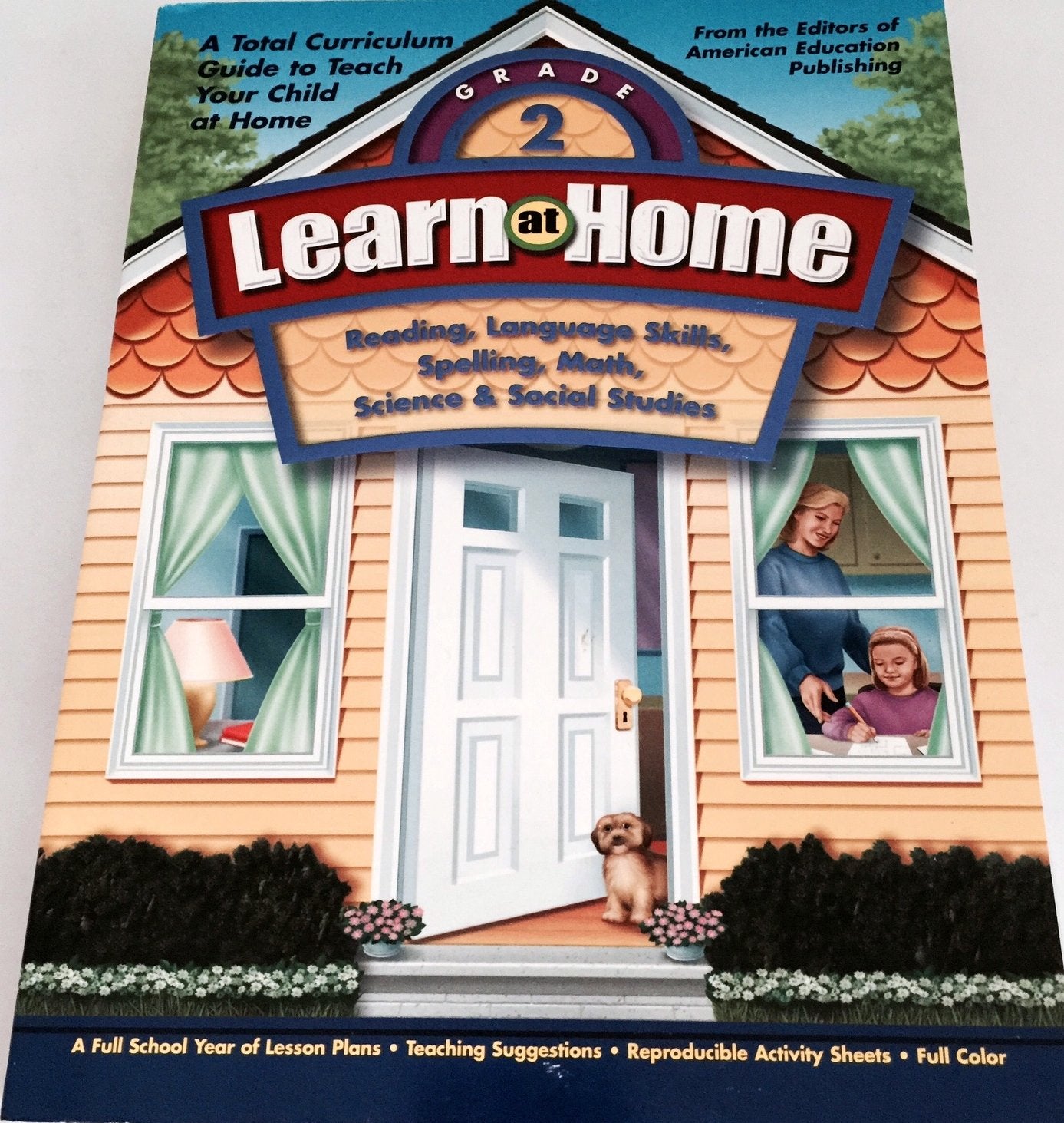 Learn at Home, Grade 2: Reading, Language Skills, Spelling, Math, Science & Social Studies,Used