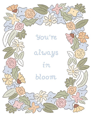 Love Muchly Greeting Cards: Birthday  YouRe Always In Bloom (Pack Of 6)