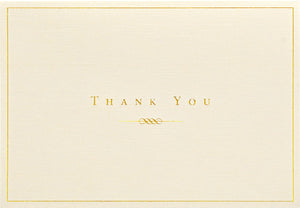 Gold and Cream Thank You Notes (Stationery, Note Cards, Boxed Cards) (Note Card Series),Used