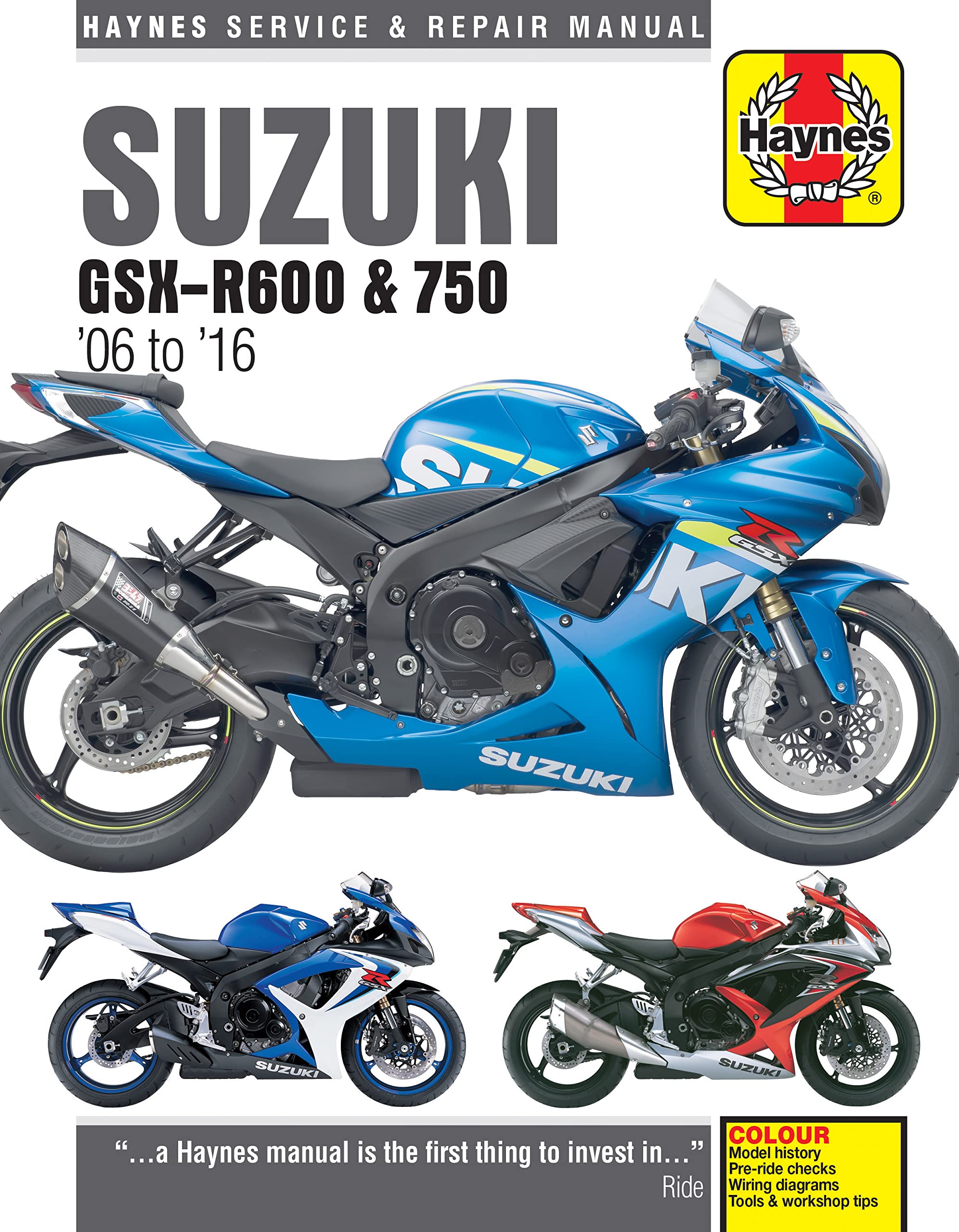 Suzuki GSXR600 & 750 (06  16) Haynes Repair Manual (Paperback),New