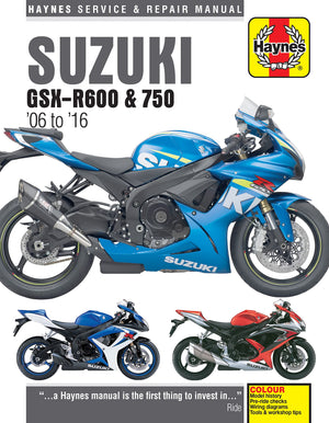 Suzuki GSXR600 & 750 (06  16) Haynes Repair Manual (Paperback),Used