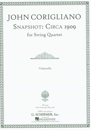 Snapshot: Circa 1909: String Quartet Score and Parts,Used