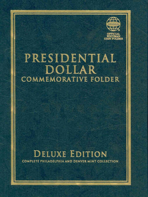 Presidential Dollar Commemorative Folder: Complete Philadelphia and Denver Mint Collection (Official Whitman Coin Folder),Used