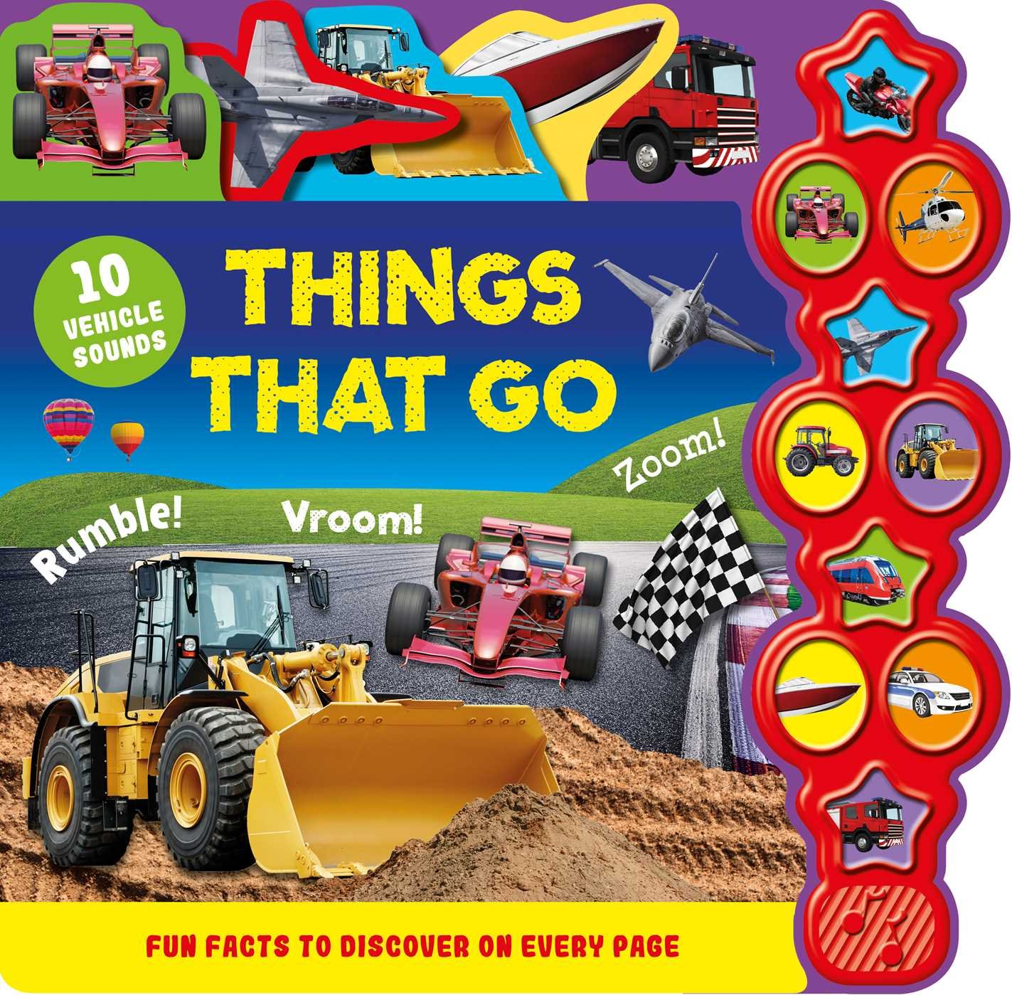 Things That Go: Interactive Children's Sound Book with 10 Buttons,Used